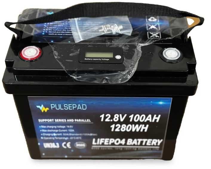 Акумулятор LiFePO4 12V/100AH, 100A (1280W*h)