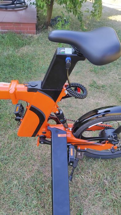 Rower elektryczny Chirrey Z7 ORANGE + 2 Baterie + błotniki