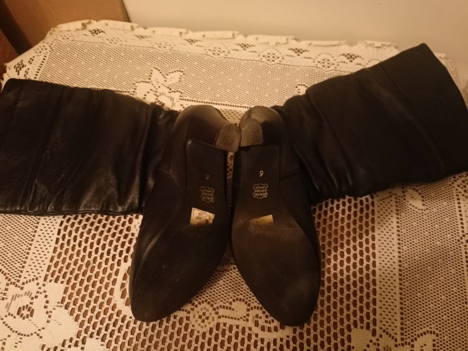 Kozaki damskie skórzane