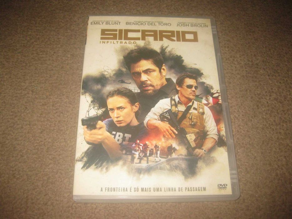 DVD "Sicario - Infiltrado" com Benicio Del Toro/Raro!