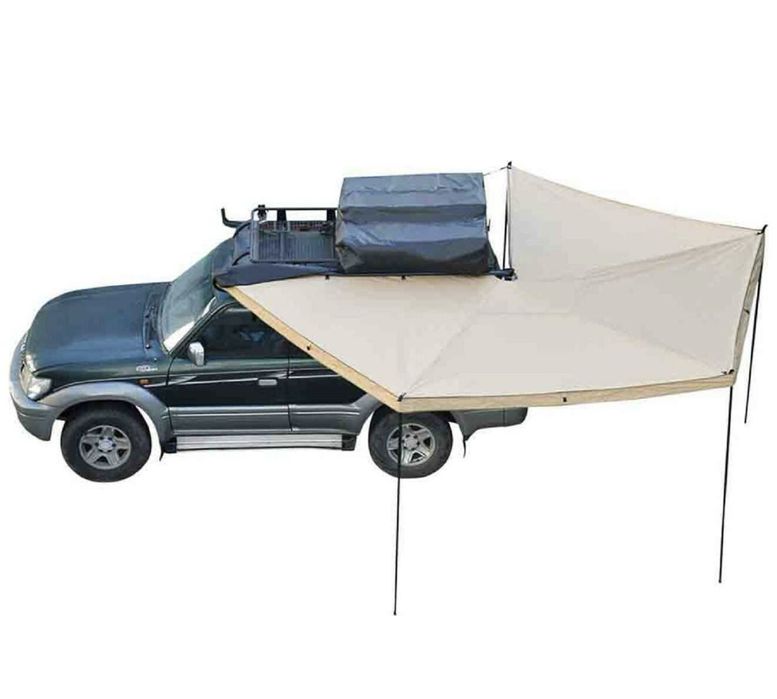 Tenda de tejadilho e toldo lateral para Jipe