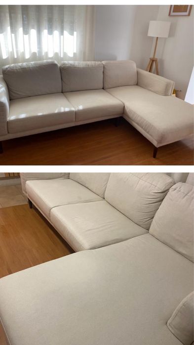 Sofá 3 lugares com chaise loungue