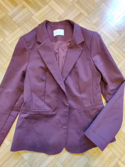 żakiet marynarka damska neo noir śliwkowa