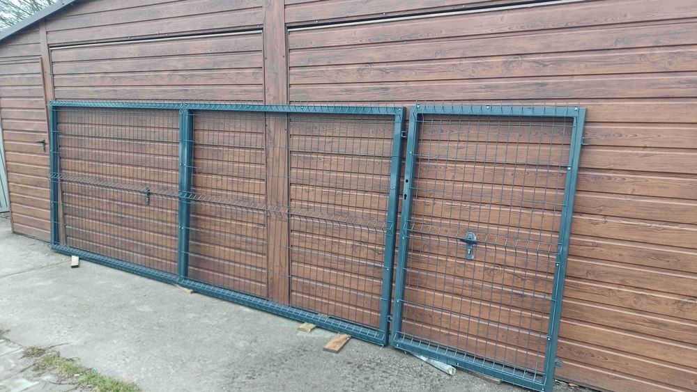 Brama dwuskrzydłowa panelowa szer. 4 m h 1,5 m