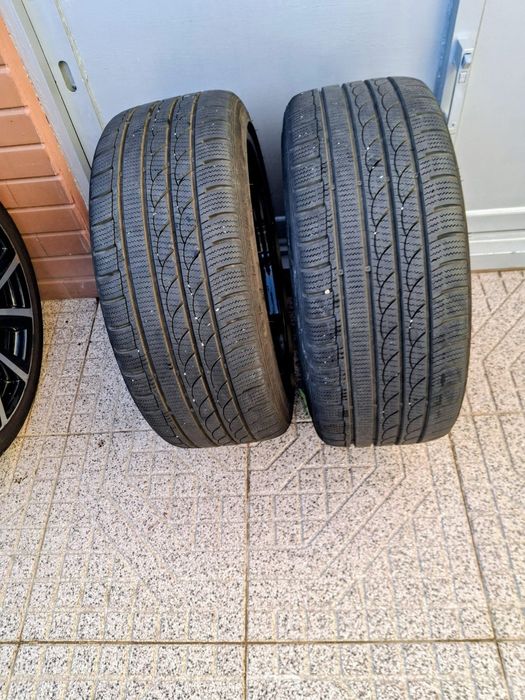4 Jantes 17 5x100 mais pneus 215 40 r17