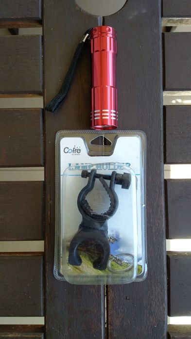 Bicicleta suporte com  lanterna