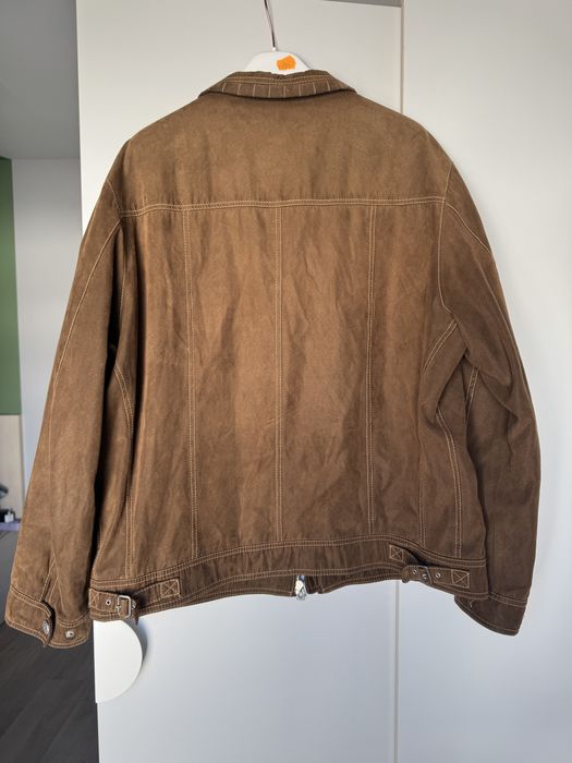 Kurtka zamszowa brązowa Bugatti y2k retro 90s cool