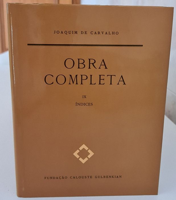 Filosofia.  Obra completa Joaquim de Carvalho.