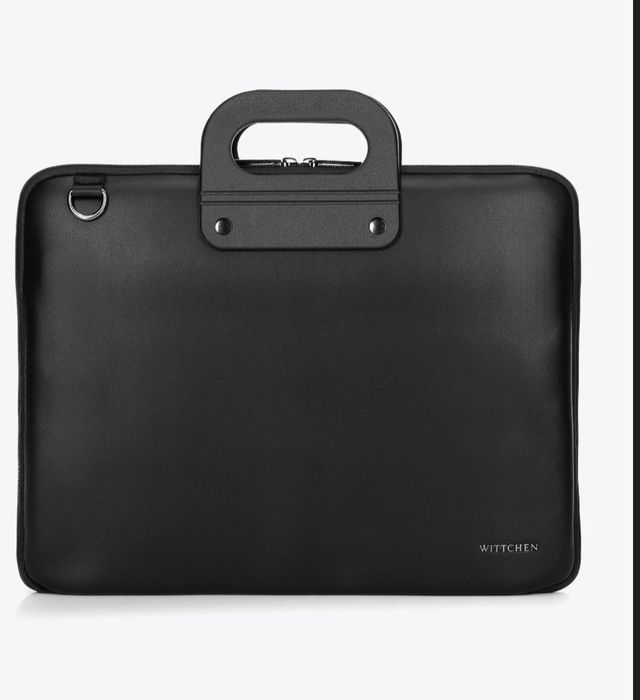 Torba na laptopa z imitacji skóry WITTCHEN, czarna_NOWA