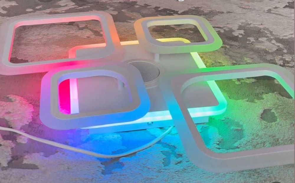 ЛЕД люстра з музичною колонкою 85 ватт (БЕЗКОШТОВНА Доставка)