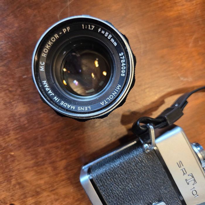 Minolta SR-T 101 – Kit 35mm com 5 objetivas