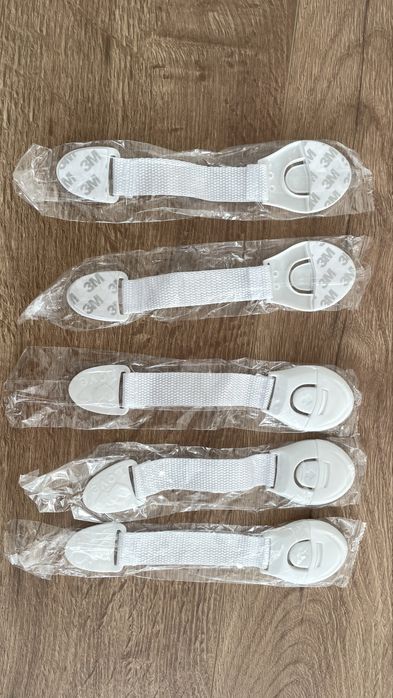 Блокіратори (замки) для шаф і ящиків, захист від дітей (5 шт)