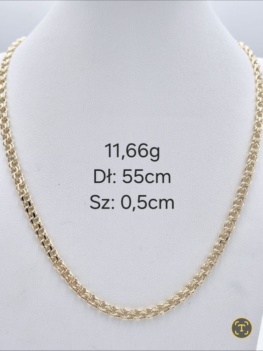 Złoty łańcuszsk 585 14k NOWY