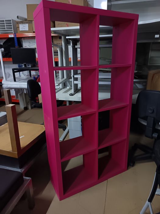 Estante cor de rosa
