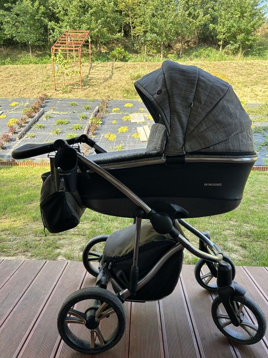 Wózek Bebetto Bresso Premium Class silver 02