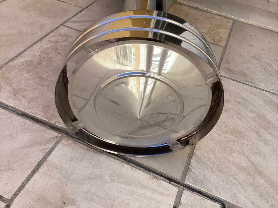 Chaminé Inox para Recuperador/Salamandra Ø150 mm com Chapéu
