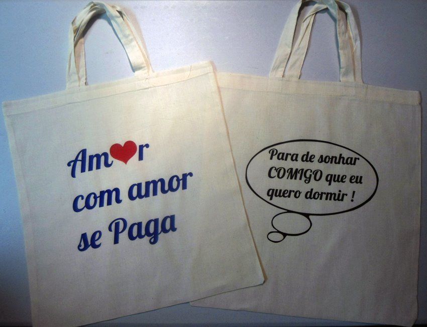 Sacos Pano Cru + Personalização