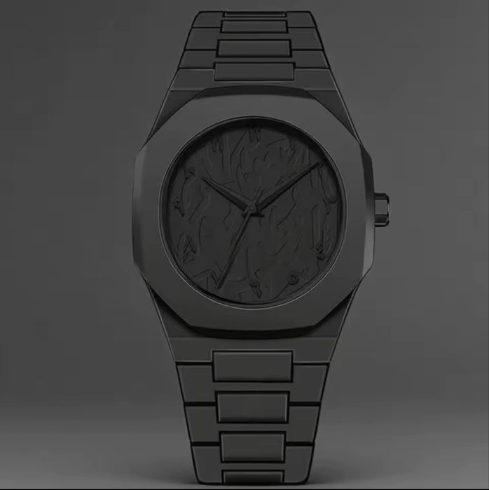 Novo relógio masculino da moda simples preto masculino