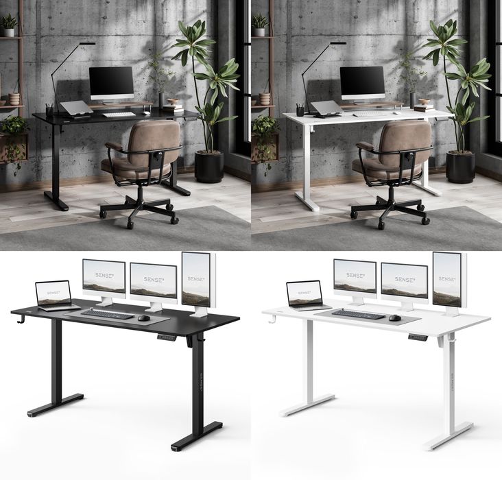 Компютерний стіл 140x70 з електро регулюванням висоти Sense7 Nojo LIGHT