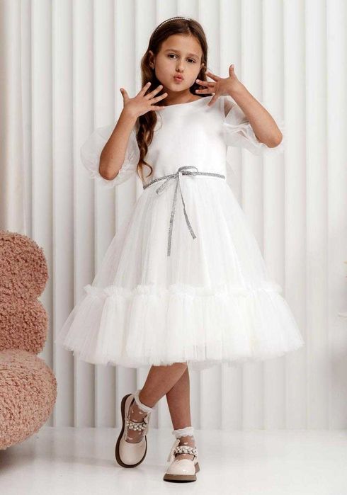 Святкова пишна фатінова сукня для дівчинки