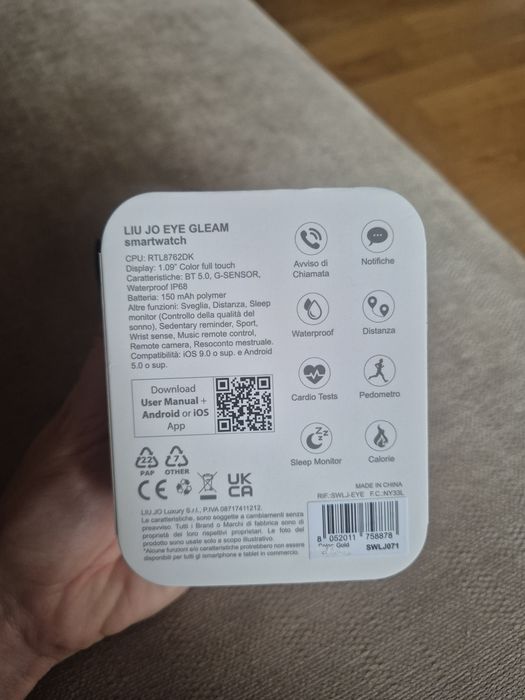 Nowy złoty Smartwatch Liu Jo
