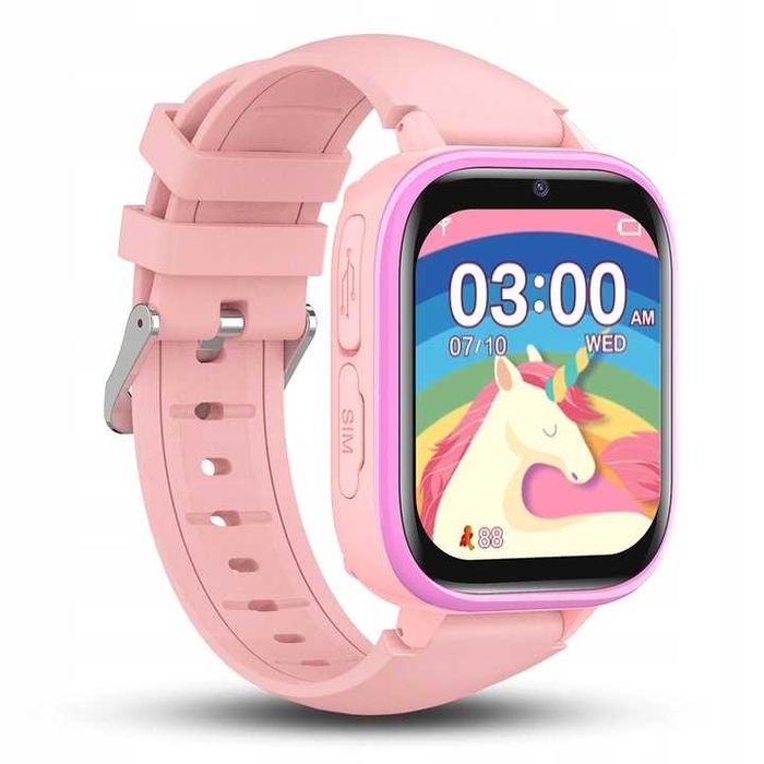 OKYUK smartwatch dla dzieci telefon aparat gry budzik audiobooki SIM