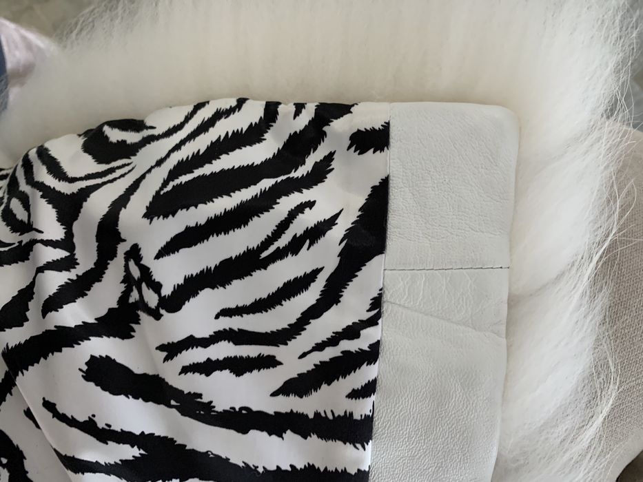 Шуба жилет з арктичної лисиці