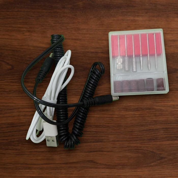 Електрична фреза для манікюру 45000 RPM, акумуляторна, LCD дисплей