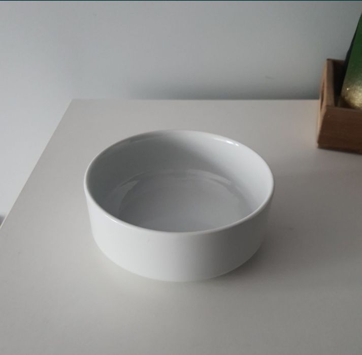 Miska miseczka salaterka porcelana biała 2 sztuki na płatki zupę NOWA