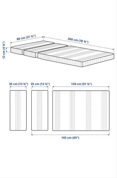 Colchao com capa como novo