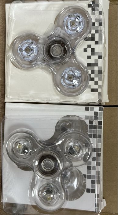 3D SPINNERS, Спинери LED, RGB, MIX METALL, Новые и высокого качества