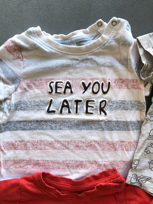 Koszulki krótki rękaw 4 szt t-shirt chłopięce lupilu fox 80