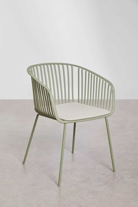 Quatro cadeiras verdes de jantar ou sala da Sklum