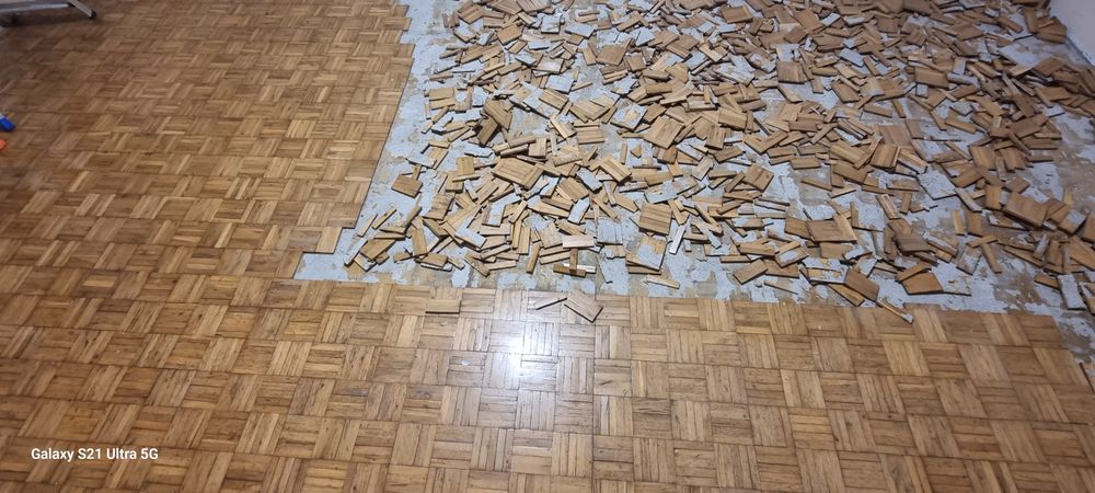 Parkiet Dębowy klapki 22x110 mm