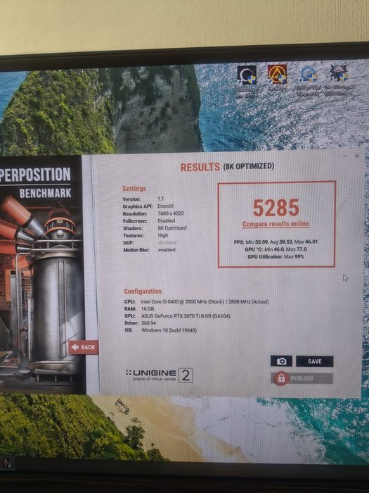 asus TUF gaming Nvidia RTX 3070 TI 8 GB  LHR