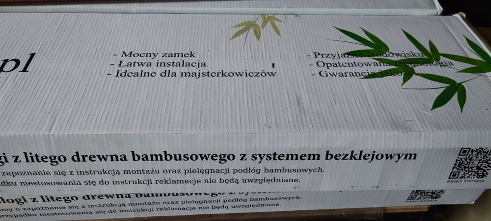 Deska podłogowa pełna lita Bambus 10 m2 nie barlinecka dąb