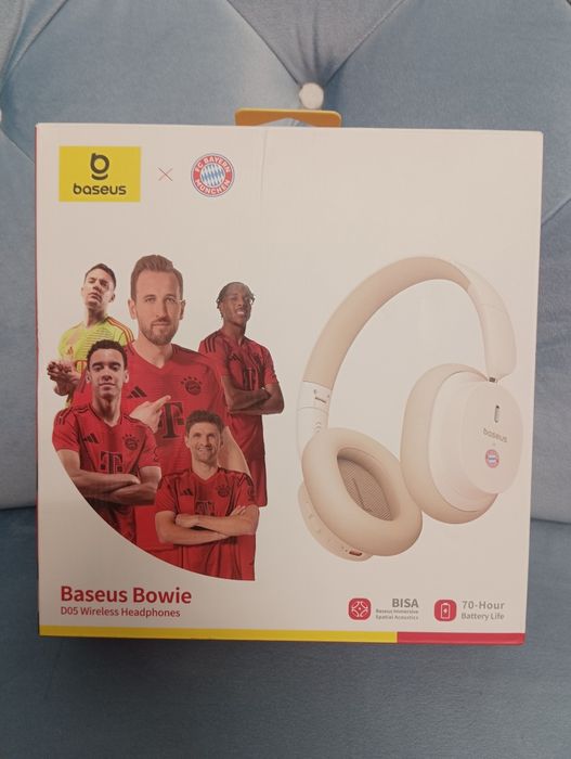 Słuchawki Bezprzewodowe BASEUS BOWIE D05 FC Bayern Monachium NOWE