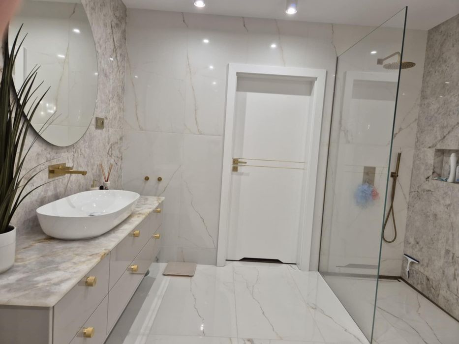 Remont łazienki płytki glazura, krótkie terminy