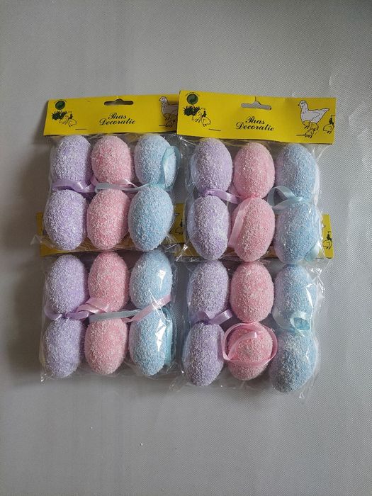 Jajka wielkanocne 24szt nowe z zawieszką