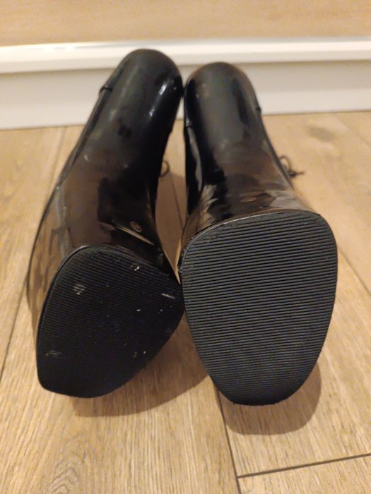 Czarne botki pole dance