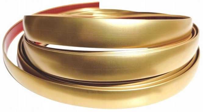 Listwa Ozdobna Dekor Dekoracyjna Rolka Taśma Naklejka ZŁOTA 21mm 2CM