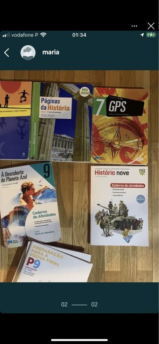 manuais 7° ano e 9° ano