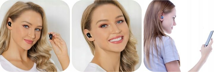 Słuchawki Bezprzewodowe Bluetooth 5.3 3 Gen Model 2024 Mikrofon + Powe