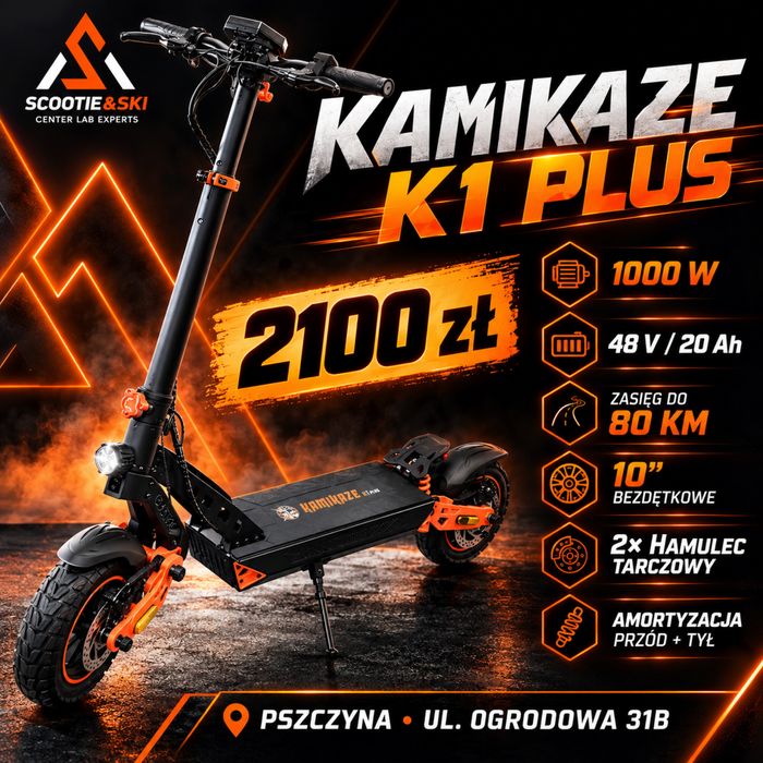 Kamikaze K1 Plus – powystawowa – gwarancja – stan bardzo dobry