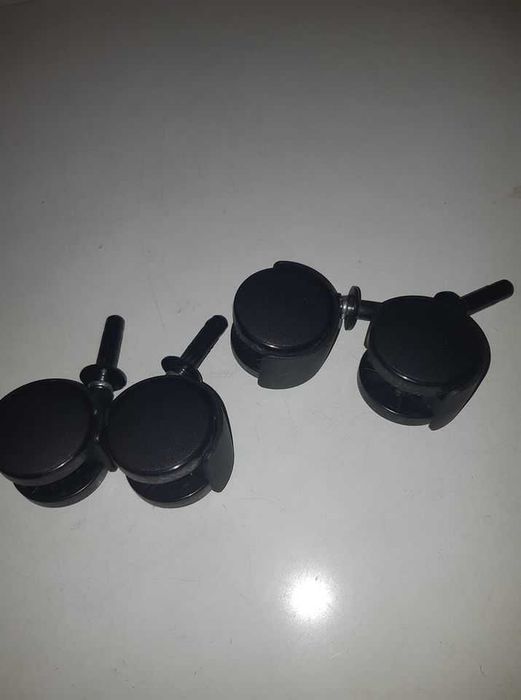 Four Black Casters