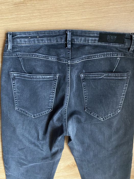 Jeansy Reserved 40 L dżety rurki szare