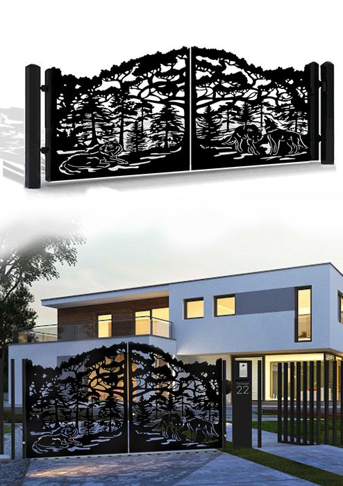 Ogrodzenie CNC projektowanie DXF-programowanie LASER ,PLAZMA ,WATERJET