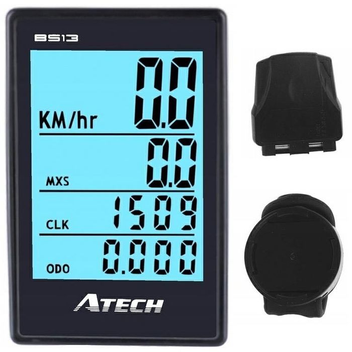Bezprzewodowy licznik rowerowy firmy Atech model BS13-BV-EL