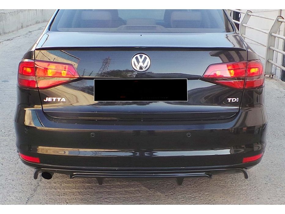 Volkswagen Jetta 2014-2018 Задній дифузор DPT (чорний глянець)