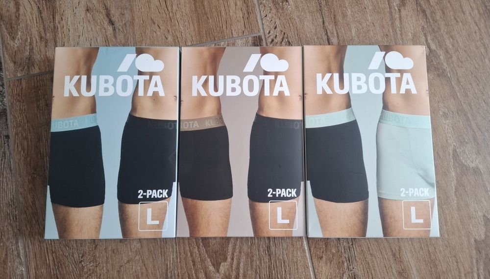 Bokserki majtki męskie Kubota 6 par L
